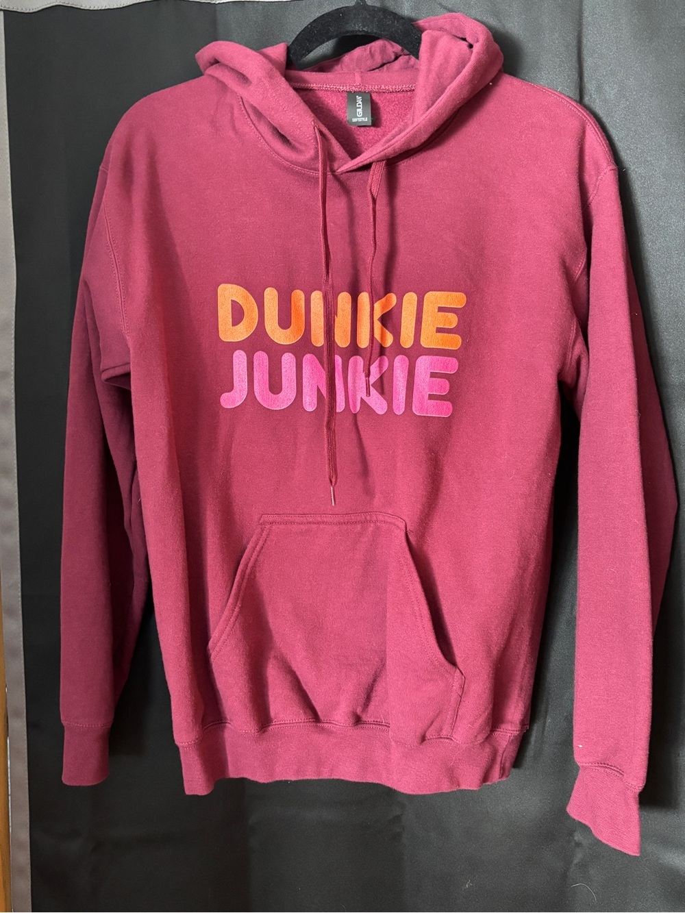 Gildan Berry Pink 'Dunkie Junkie' Pullover Hoodie